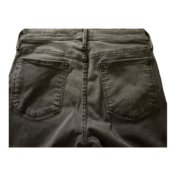 FRAME jeans, black, 30, raw hem, front slit on each leg, Le Nouveau Straight. - Picture 5 of 7